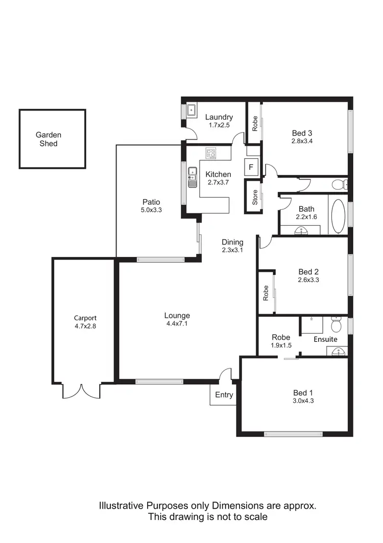 Floorplan of Homely house listing, 13 Sundew Close, Mount Sheridan QLD 4868