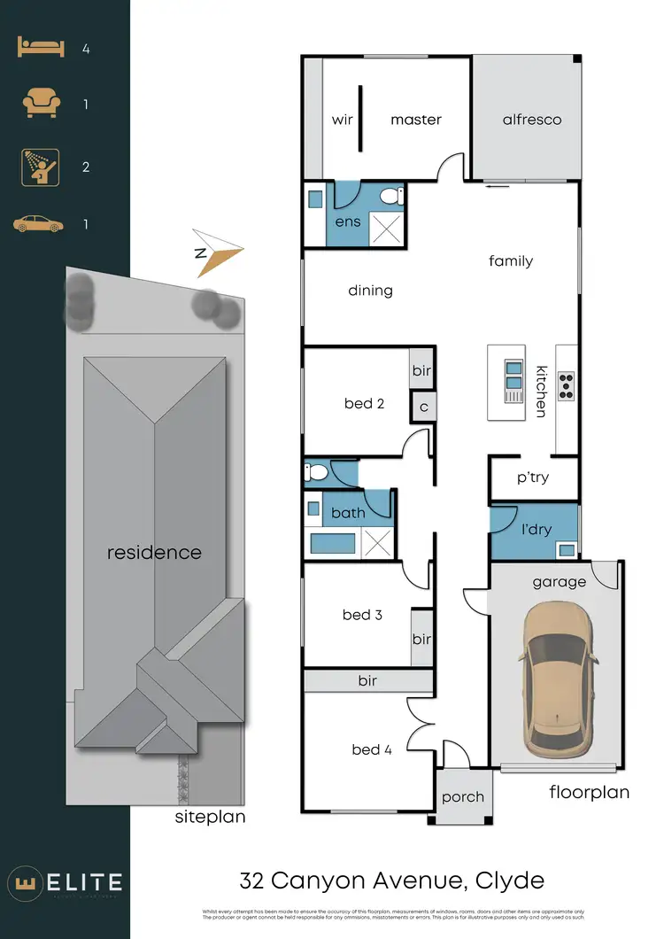 Floorplan of Homely house listing, 32 Canyon Avenue, Clyde VIC 3978