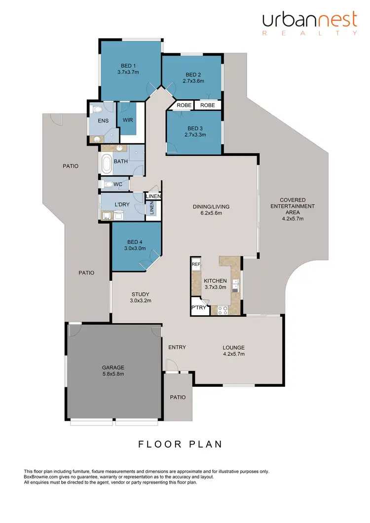 Floorplan of Homely house listing, 14 Saraband Drive, Eatons Hill QLD 4037