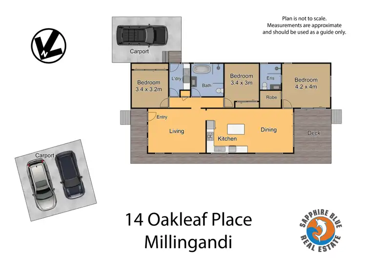 Floorplan of Homely house listing, 14 Oakleaf Place, Millingandi NSW 2549