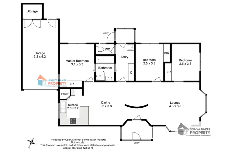 Floorplan of Homely unit listing, 1/7 John Street, Wynyard TAS 7325