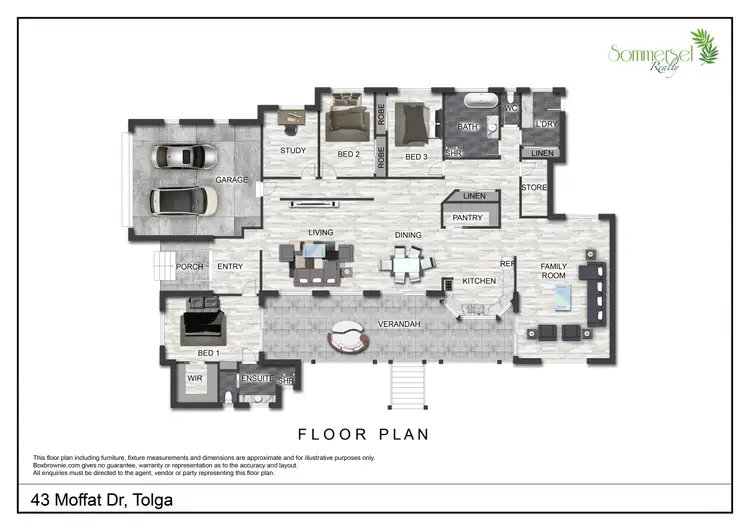 Floorplan of Homely rural property listing, 43 Moffat Drive, Tolga QLD 4882