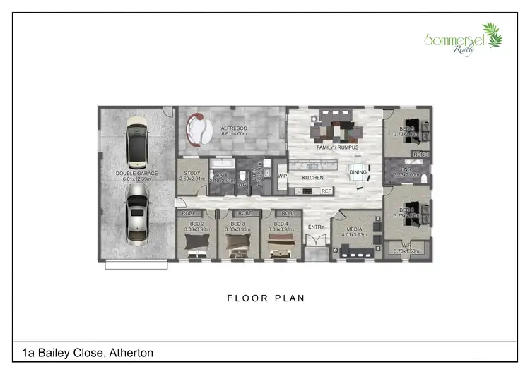 Floorplan of Homely rural property listing, 1A Bailey Close, Atherton QLD 4883