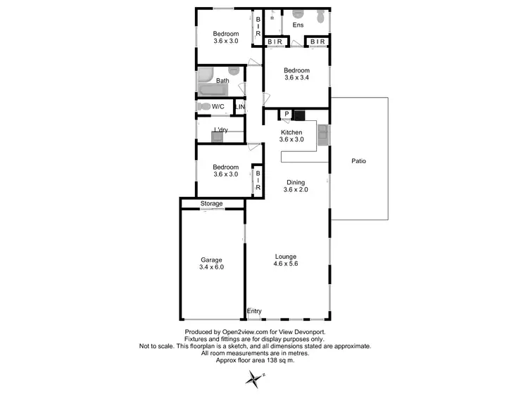 Floorplan of Homely unit listing, 1/59a Stephen Street, East Devonport TAS 7310