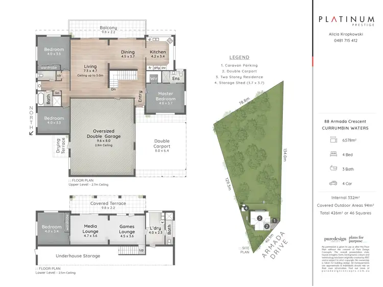 Floorplan of Homely house listing, 88 Armada Crescent, Currumbin Waters QLD 4223