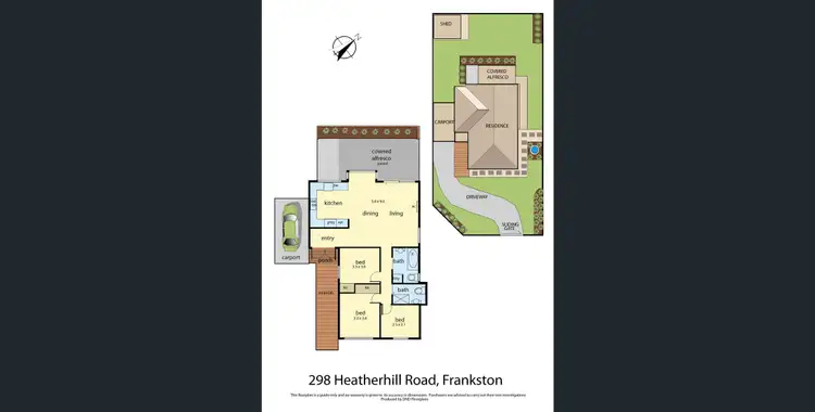 Floorplan of Homely house listing, 298 Heatherhill Road, Frankston VIC 3199