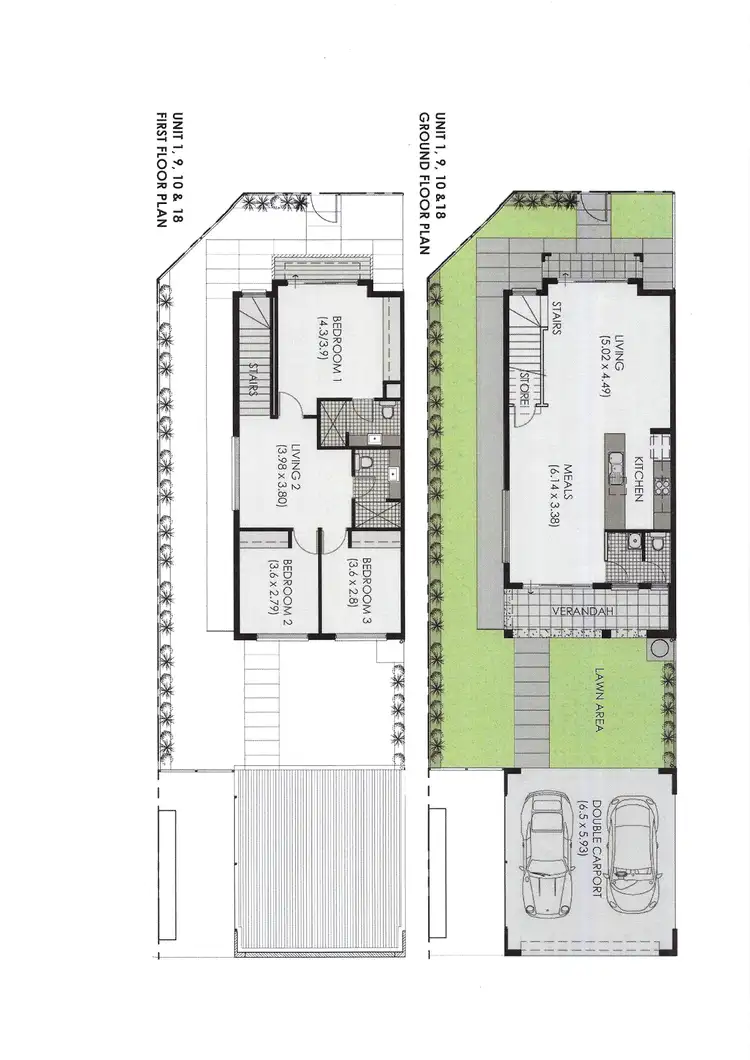 Floorplan of Homely townhouse listing, 18/1 League Street, Seaford Meadows SA 5169