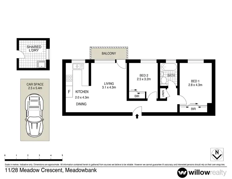 Floorplan of Homely apartment listing, 11/28 Meadow Crescent, Meadowbank NSW 2114