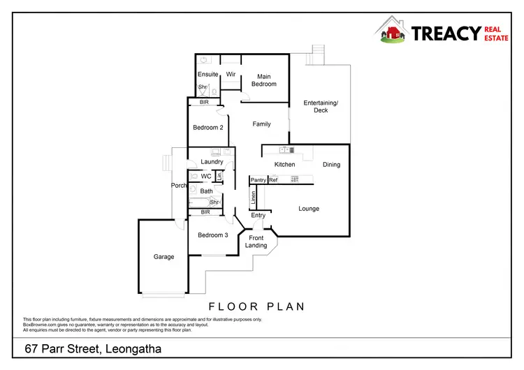 Floorplan of Homely house listing, 67 Parr Street, Leongatha VIC 3953