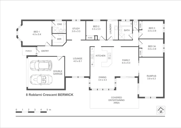 Floorplan of Homely house listing, 8 Rodlarni Crescent, Berwick VIC 3806