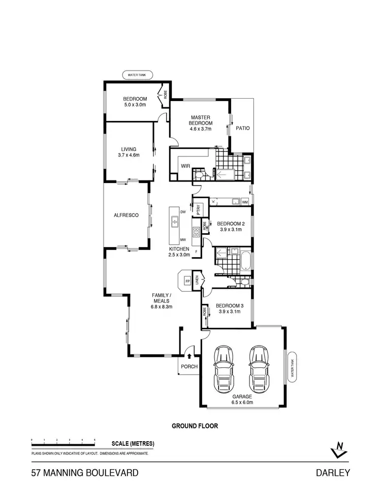 Floorplan of Homely house listing, 57 Manning Boulevard, Darley VIC 3340
