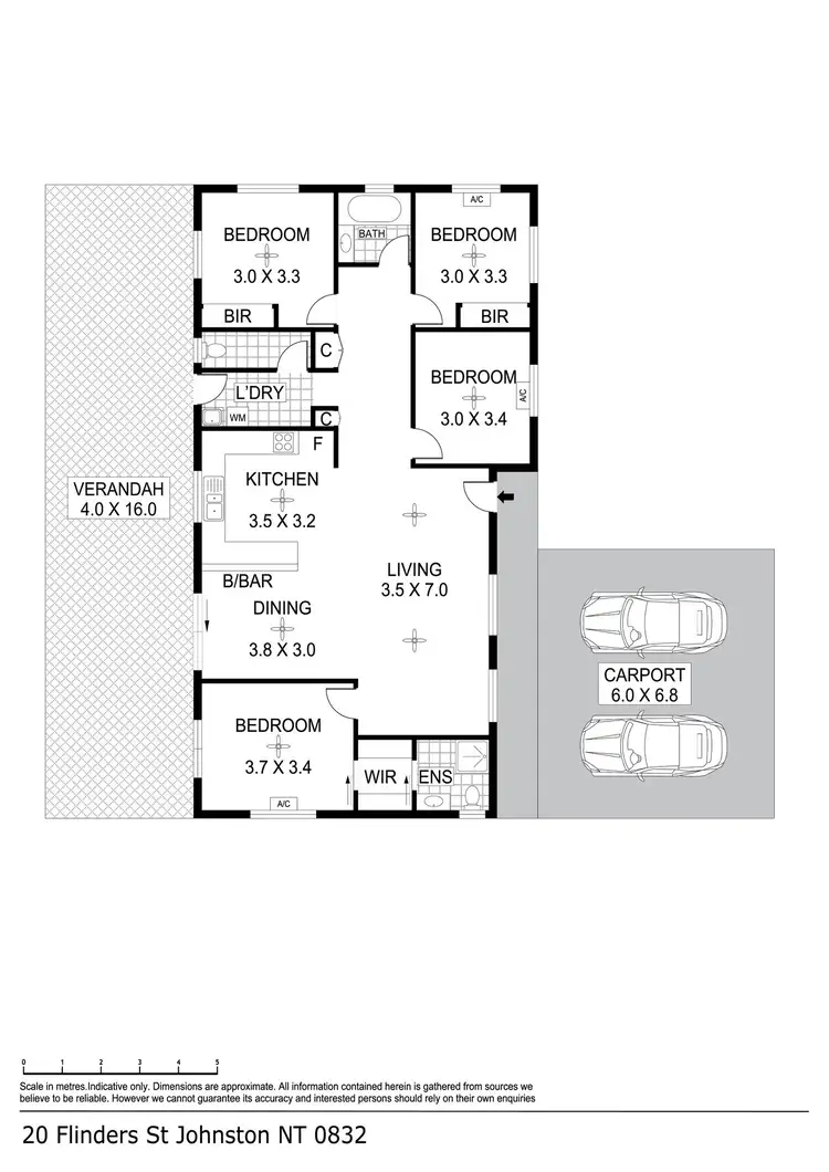 Floorplan of Homely house listing, 20 Flinders Street, Johnston NT 832