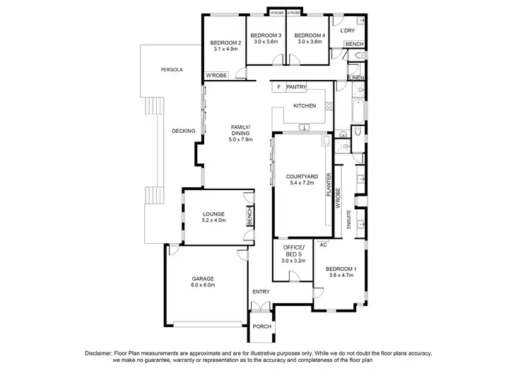 Floorplan of Homely house listing, 61 Dalkeith Drive, Mount Gambier SA 5290
