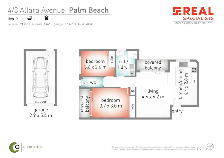 Floorplan of Homely unit listing, 4/8 Allara Avenue, Palm Beach QLD 4221