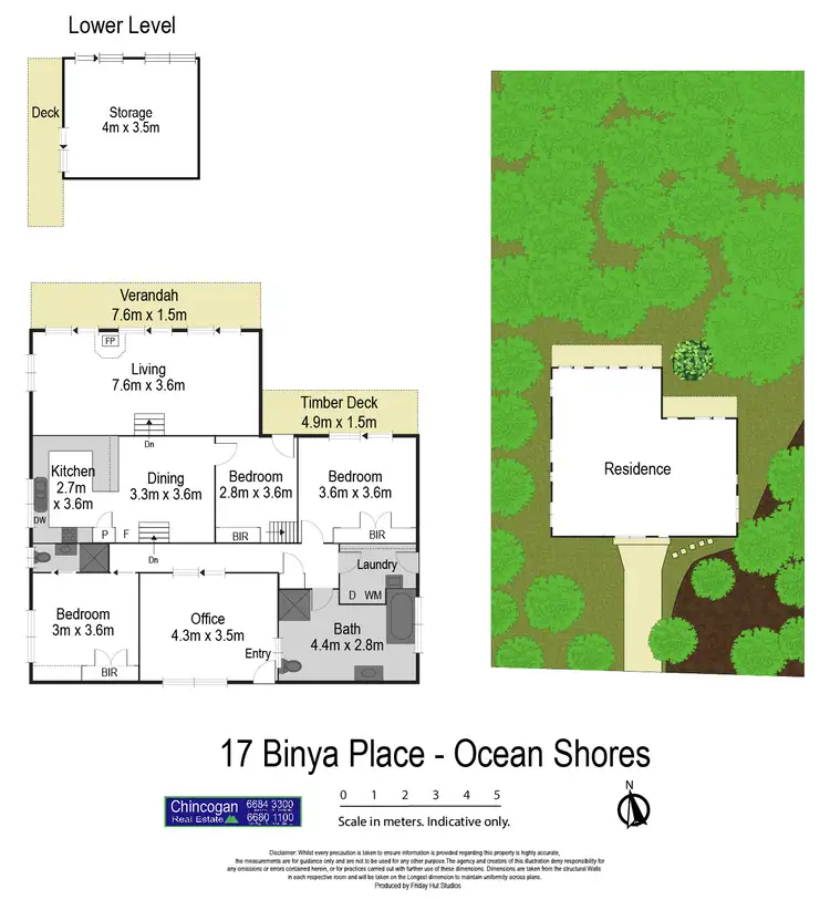 Floorplan of Homely house listing, 17 Binya Place, Ocean Shores NSW 2483