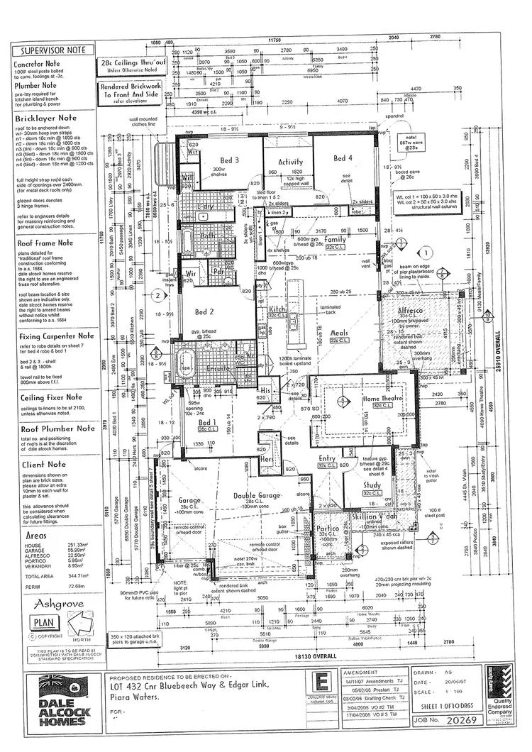 Floorplan of Homely house listing, 8 Edgar Link, Piara Waters WA 6112