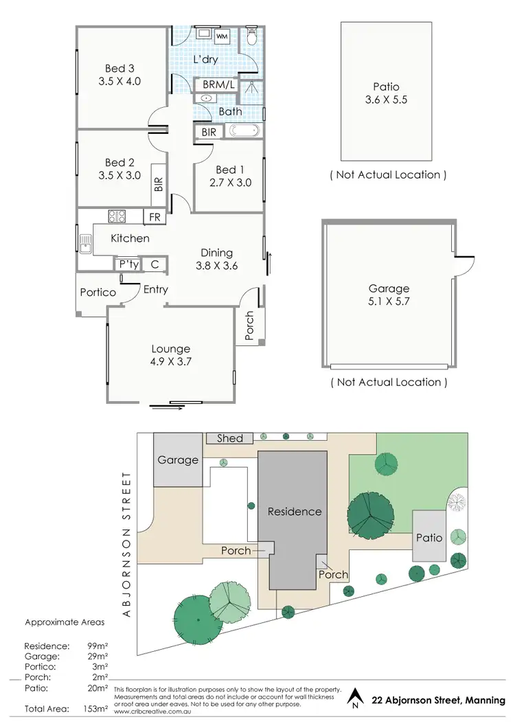 Floorplan of Homely house listing, 22 Abjornson Street, Manning WA 6152