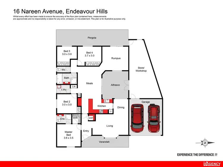 Floorplan of Homely house listing, 16 Nareen Avenue, Endeavour Hills VIC 3802