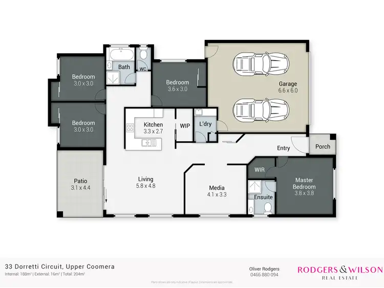 Floorplan of Homely house listing, 33 Dorretti Circuit, Upper Coomera QLD 4209