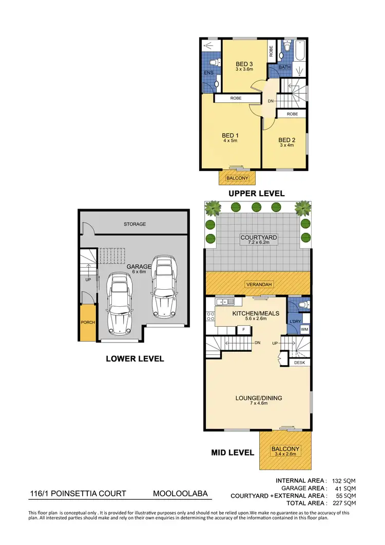 Floorplan of Homely townhouse listing, 116/1 Poinsettia Court, Mooloolaba QLD 4557