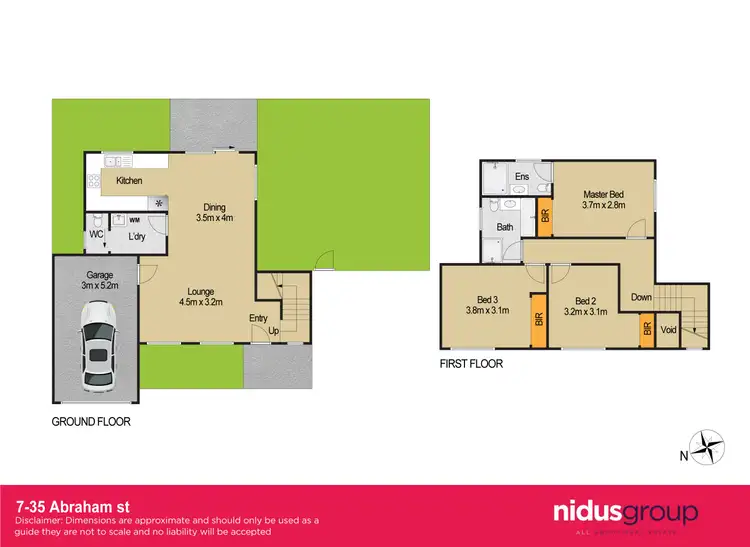 Floorplan of Homely townhouse listing, 7/35 Abraham Street, Rooty Hill NSW 2766