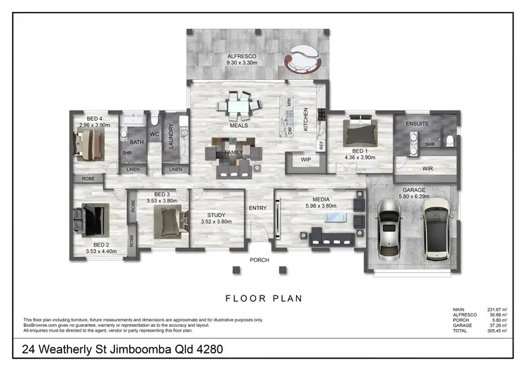Floorplan of Homely house listing, 24 Weatherly Drive, Jimboomba QLD 4280