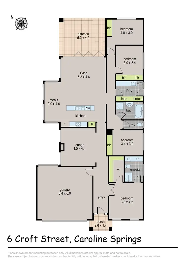 Floorplan of Homely house listing, 6 Croft Street, Caroline Springs VIC 3023