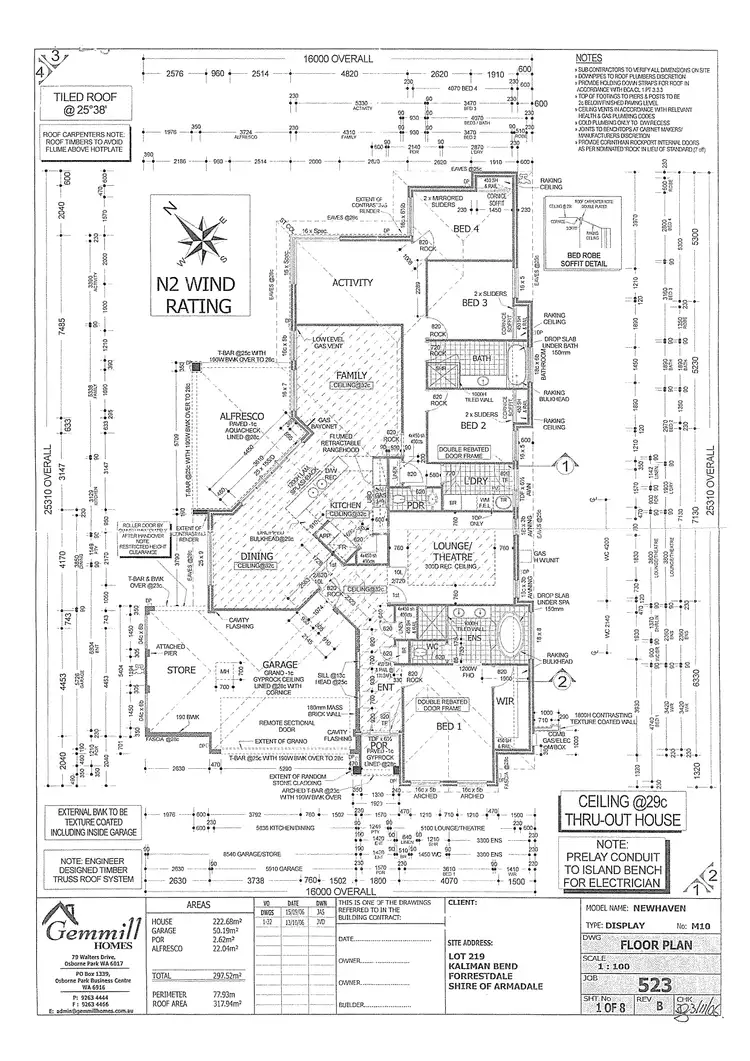 Floorplan of Homely house listing, 16 Kaliman Bend, Harrisdale WA 6112