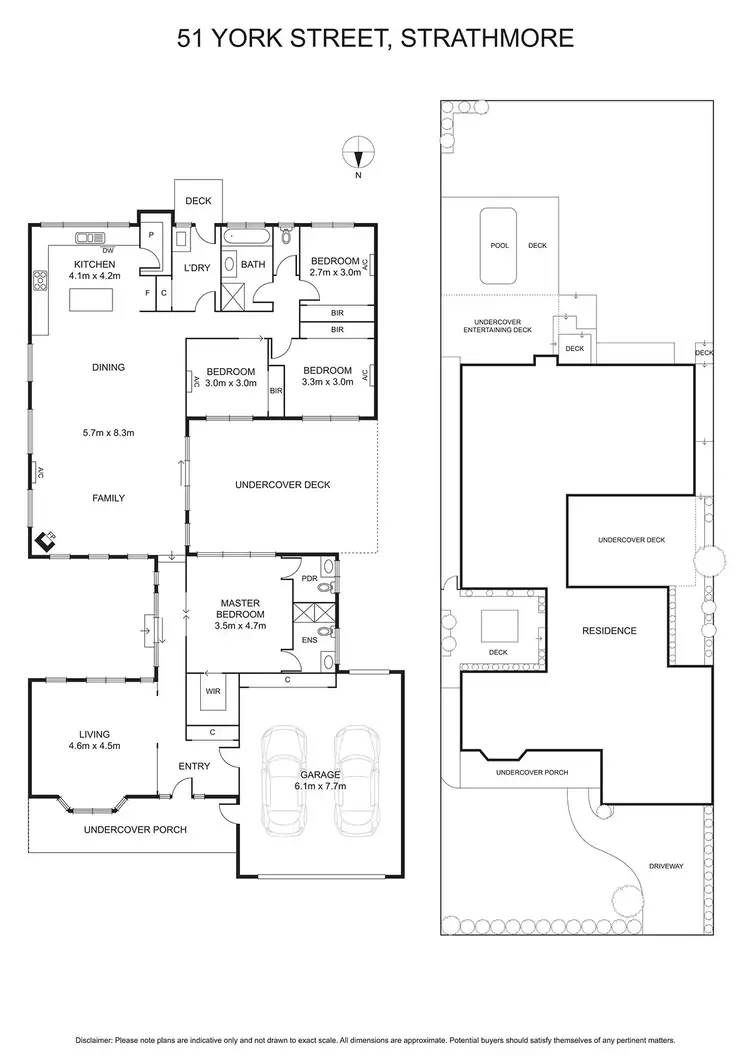 Floorplan of Homely house listing, 51 York Street, Strathmore VIC 3041