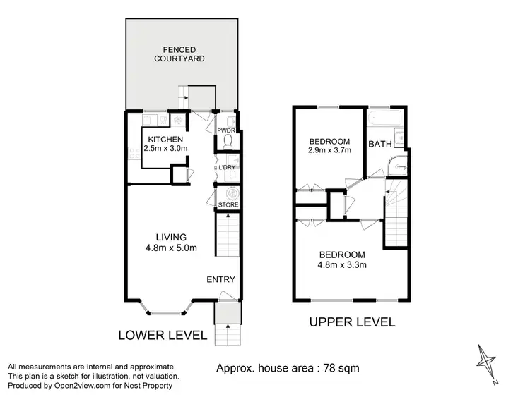 Floorplan of Homely unit listing, 3/4 Quayle Street, Sandy Bay TAS 7005