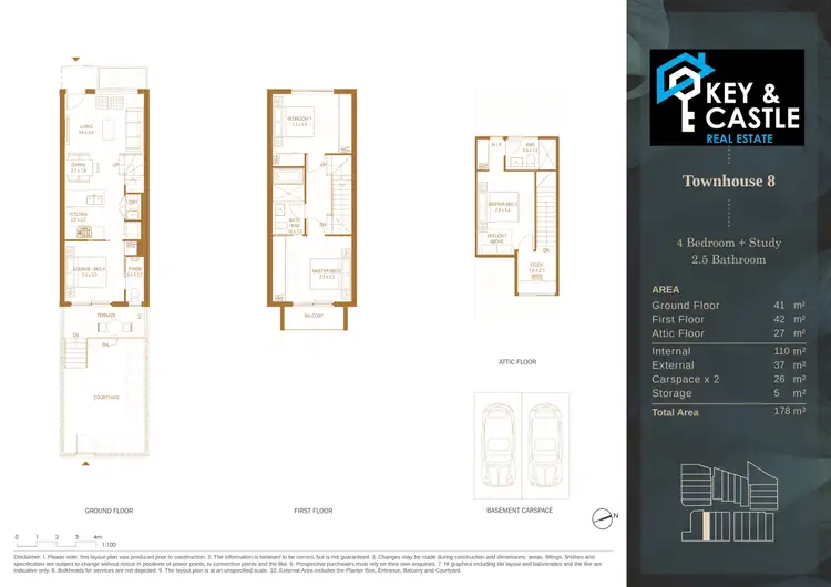 Floorplan of Homely townhouse listing, LOT 24 3-5 Winston Street, Asquith NSW 2077