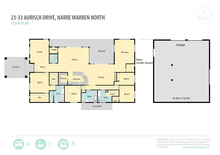 Floorplan of Homely house listing, 23-33 Aurisch Drive, Narre Warren North VIC 3804