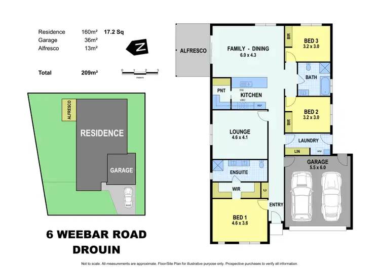 Floorplan of Homely house listing, 6 Weebar Road, Drouin VIC 3818