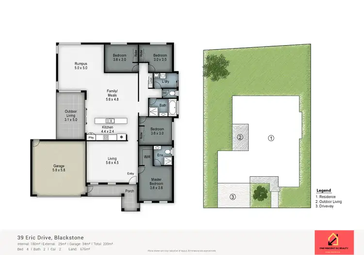 Floorplan of Homely house listing, 39 Eric Drive, Blackstone QLD 4304
