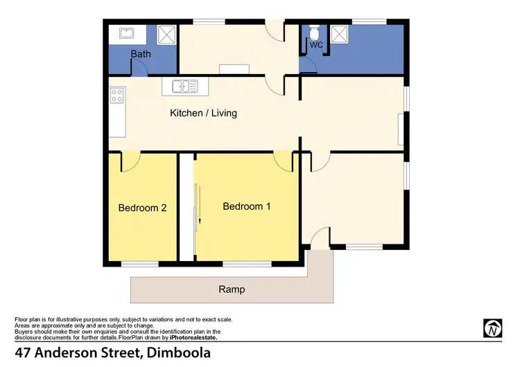 Floorplan of Homely house listing, 47 Anderson St, Dimboola VIC 3414