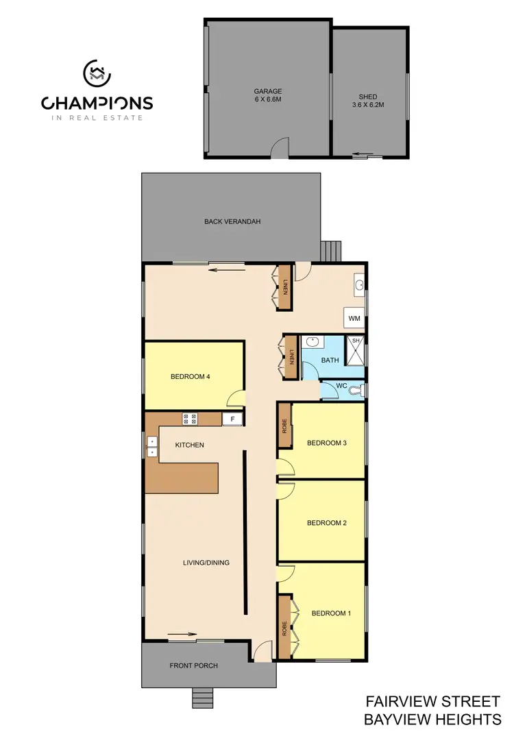 Floorplan of Homely house listing, 22 Fairview Street, Bayview Heights QLD 4868