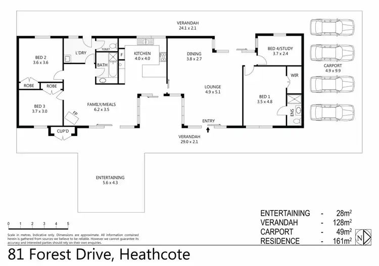 Floorplan of Homely house listing, 81 Forest Drive, Heathcote VIC 3523