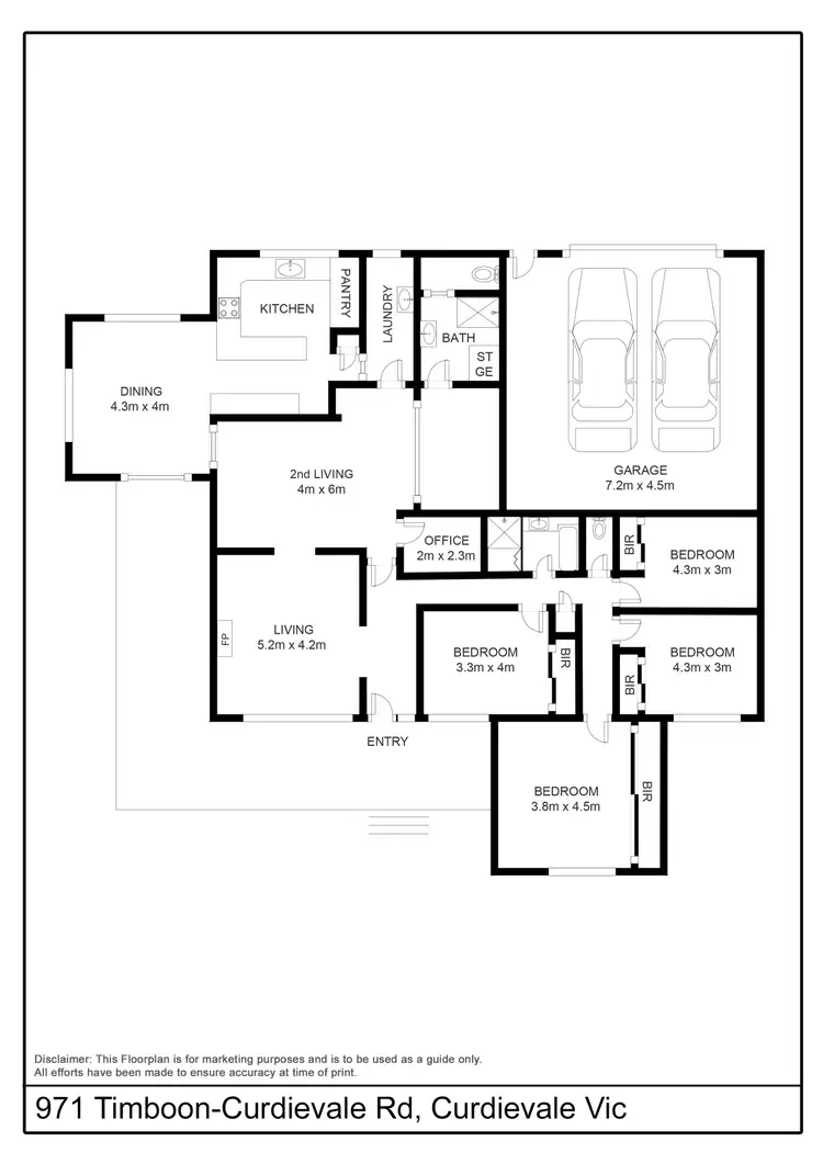 Floorplan of Homely rural property listing, 971 Timboon-Curdievale Road, Curdievale VIC 3268