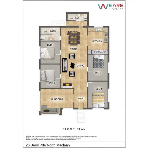 Floorplan of Homely house listing, 28-32 Beryl Parade, North Maclean QLD 4280