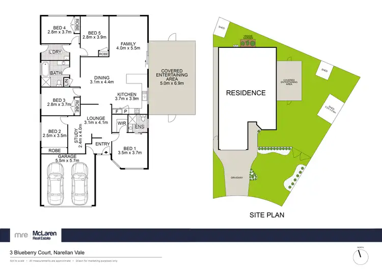 Floorplan of Homely house listing, 3 Blueberry Court, Narellan Vale NSW 2567