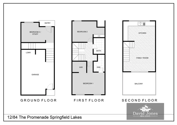 Floorplan of Homely unit listing, 12/84 The Promenade, Springfield Lakes QLD 4300