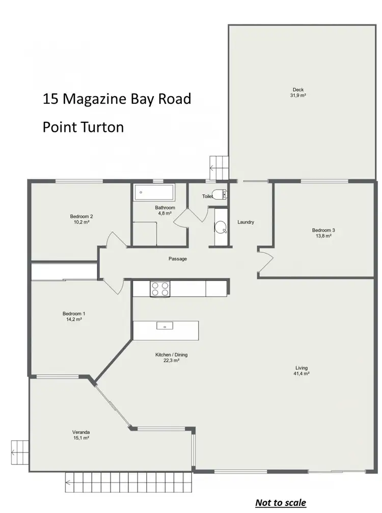 Floorplan of Homely house listing, 15 Magazine Bay Road, Point Turton SA 5575