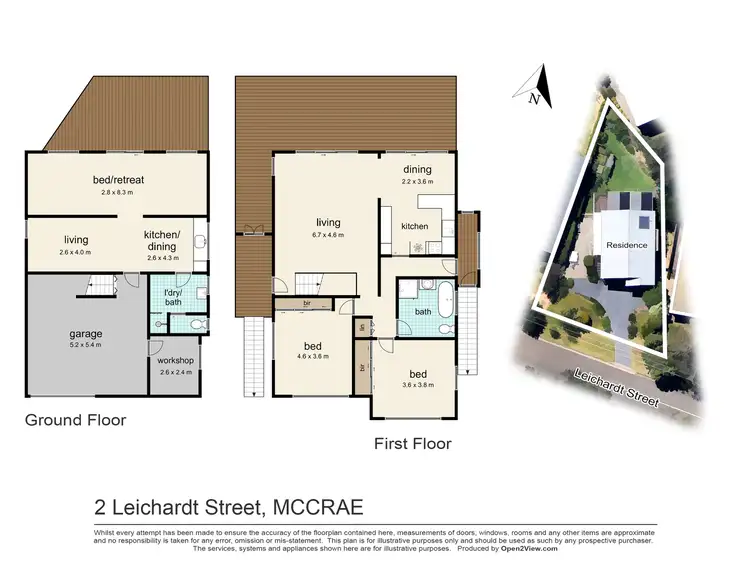 Floorplan of Homely house listing, 2 Leichardt Street, Mccrae VIC 3938