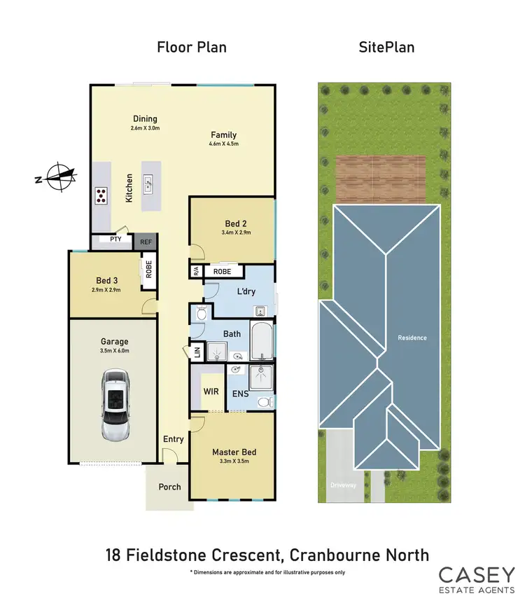 Floorplan of Homely house listing, 18 Fieldstone Crescent, Cranbourne North VIC 3977