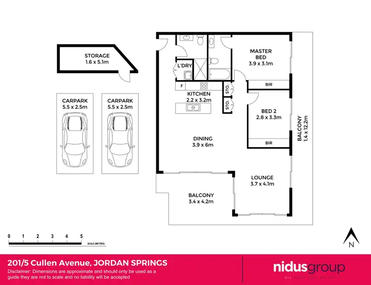 Floorplan of Homely unit listing, 201/5 Cullen Avenue, Jordan Springs NSW 2747