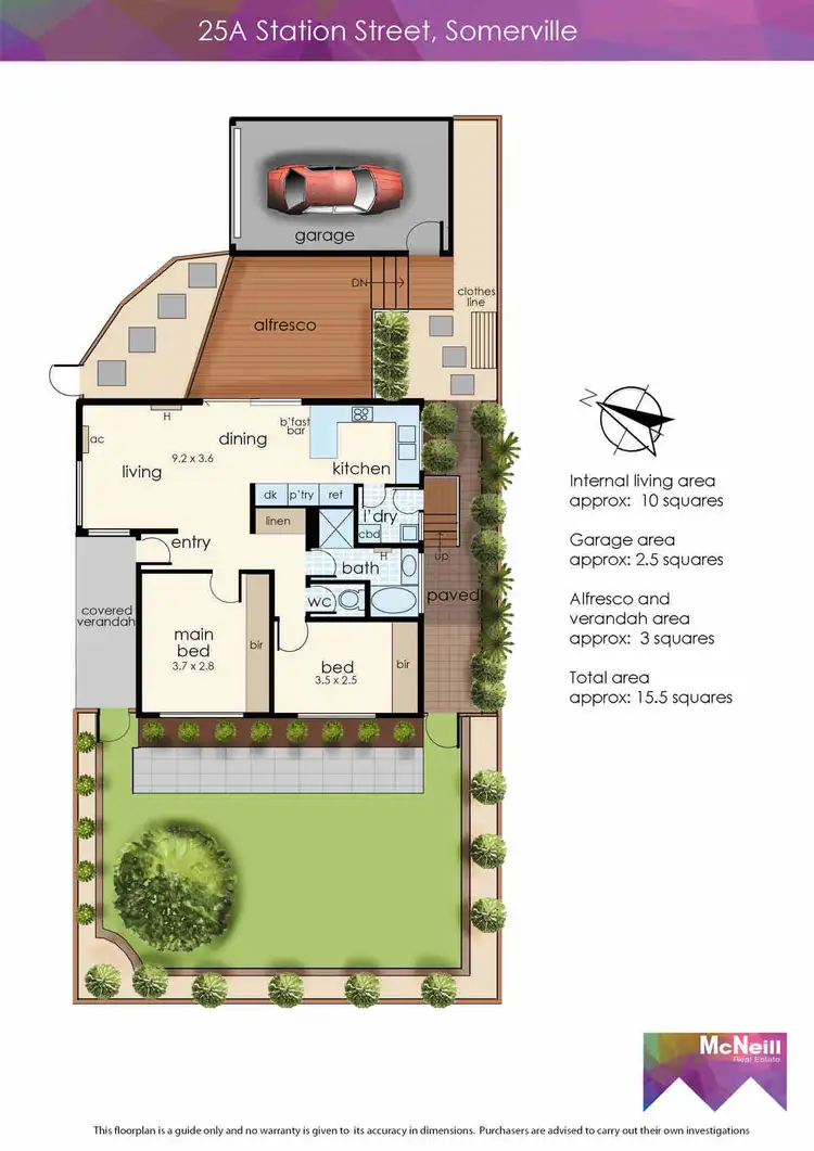 Floorplan of Homely house listing, 1/25 Station Street, Somerville VIC 3912