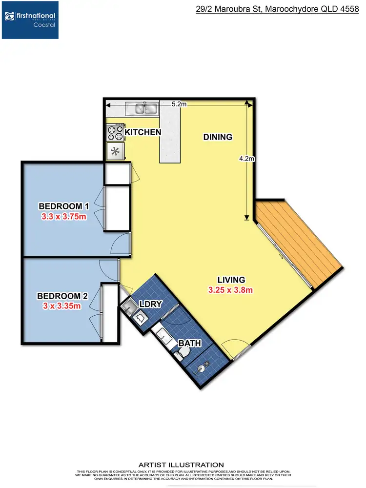 Floorplan of Homely unit listing, 29/2 Maroubra Street, Maroochydore QLD 4558