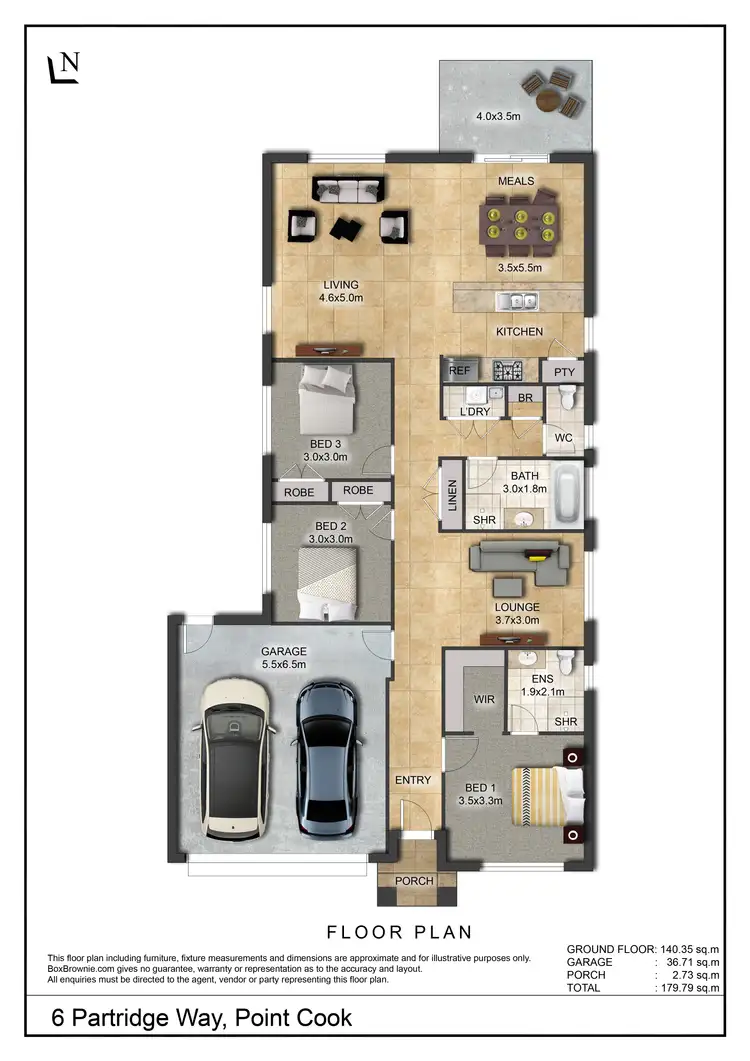 Floorplan of Homely house listing, 6 Partridge Way, Point Cook VIC 3030