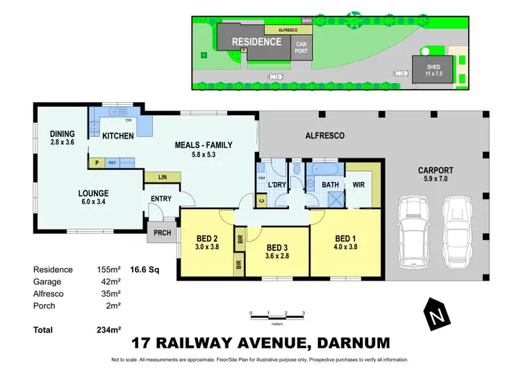 Floorplan of Homely house listing, 17 Railway Avenue, Darnum VIC 3822