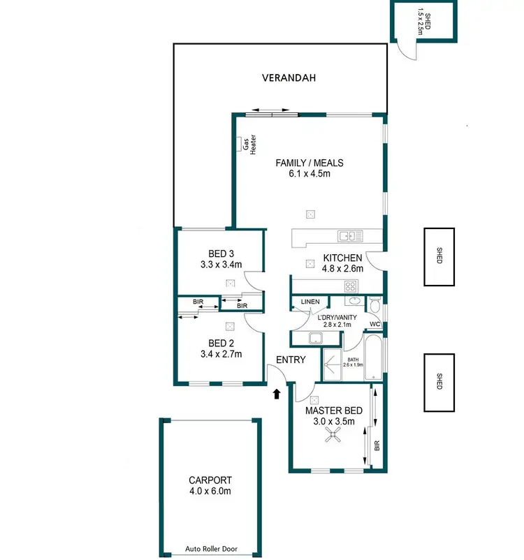 Floorplan of Homely house listing, 5 INSIGNIA AVENUE, Andrews Farm SA 5114